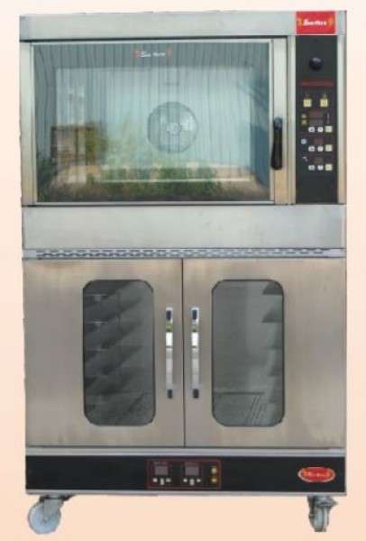 瓦斯旋風烤箱橫式4盤組合爐SM-01
