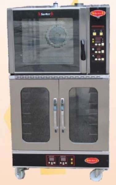 電熱旋風烤箱直式4盤組合爐SM-02