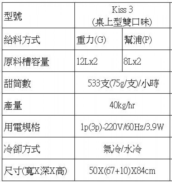 霜淇淋機 Kiss 3
