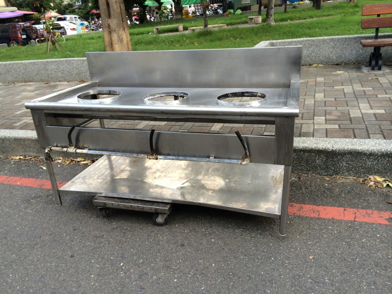 腳架型三孔炒台