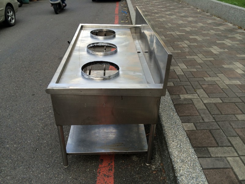 腳架型三孔炒台