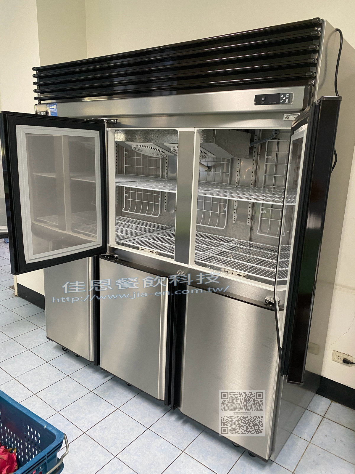 -22不鏽鋼六門冷凍冷藏庫