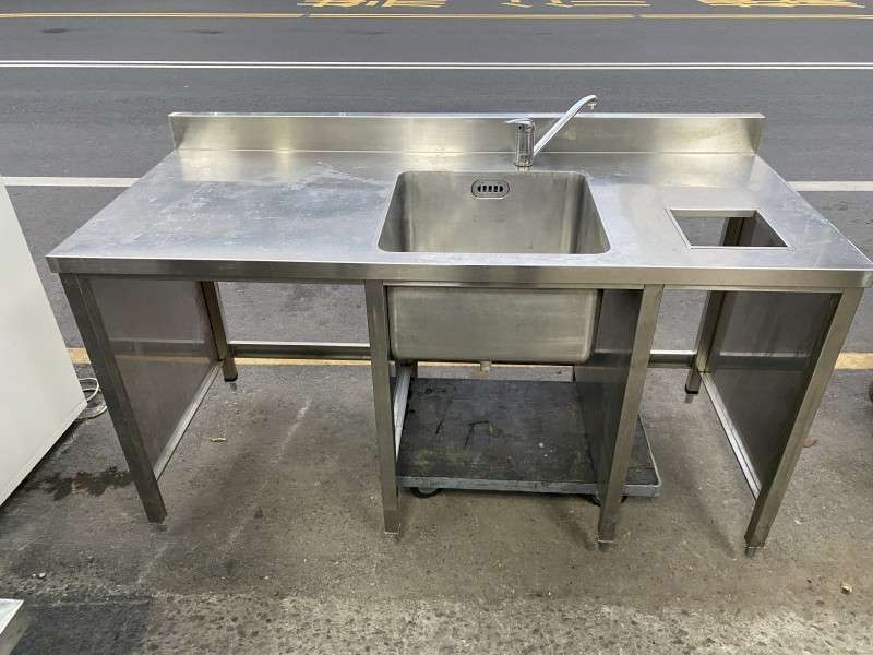 五尺六廚餘用單口水槽